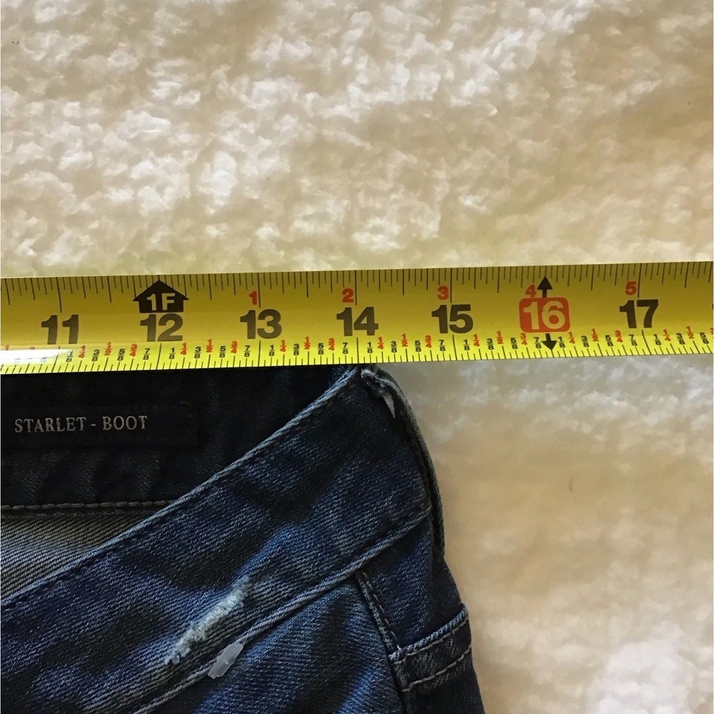 Guess Los Angeles Women's Jeans Size 27 Blue Stretch Starlet Slim Boot Cut - Picture 14 of 16